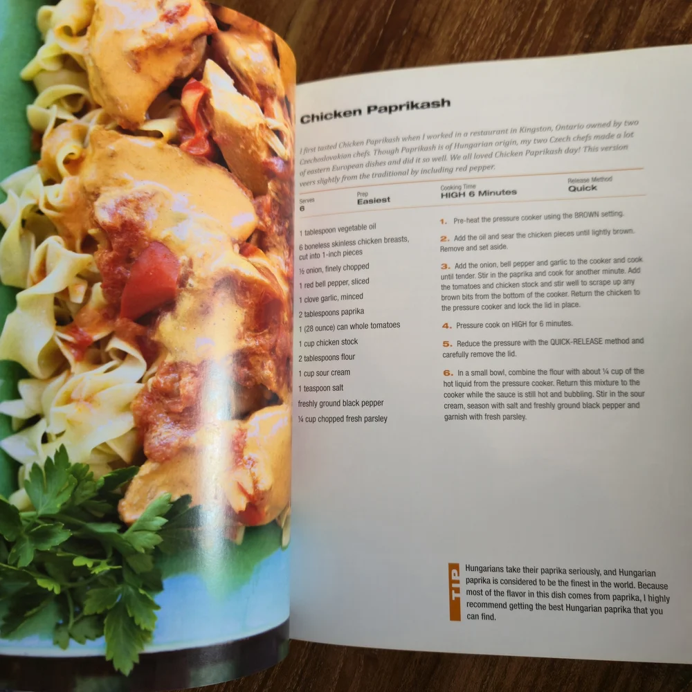 Comfortable Under Pressure Cookbook by Meredith Laurence First Edition